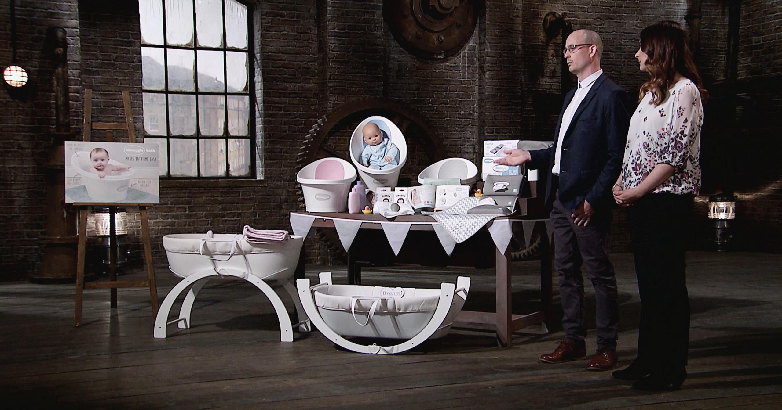 Consumer brand appearance on Dragons’ Den, featuring cloud infrastructure and analytics integration during live airing